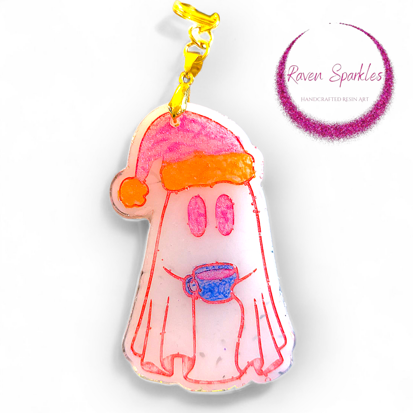Christmas Ghostie keychain