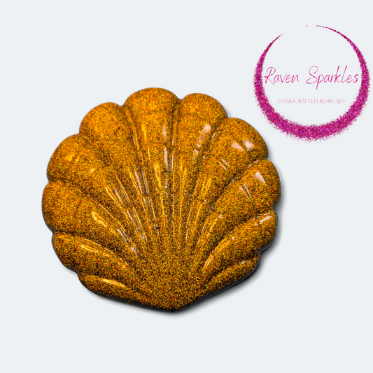 Gold seashell box