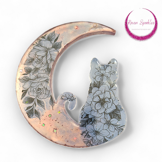 Cat On Moon wall hanging